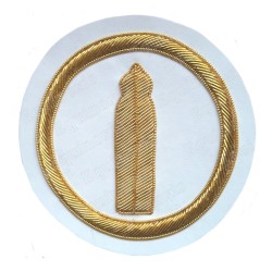 Badge / Macaron GLNF – Grande tenue nationale – Deuxième  Grand Surveillant – Ricamato a mano