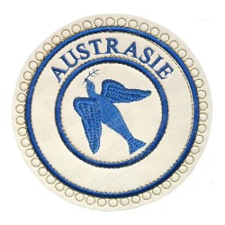 Badge / Macaron GLNF – Petite tenue provinciale – Gran Esperto – Austrasie – Ricamato a macchina