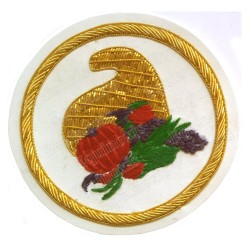 Badge / Macaron GLNF – Grande tenue nationale – Grand Intendant – Ricamato a mano