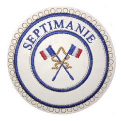 Badge / Macaron GLNF – Petite tenue provinciale – Passé Grand Porte-Etendard – Septimanie – Ricamato a macchina