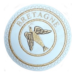 Badge / Macaron GLNF – Grande tenue provinciale – Gran Esperto – Bretagne – Ricamato a macchina