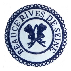Badge / Macaron GLNF – Petite tenue provinciale – Gran Segretario – Beauce – Rives de Seine – Ricamato a mano