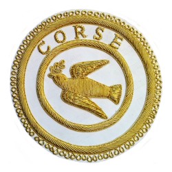 Badge / Macaron GLNF – Grande tenue provinciale – Grand Expert– Beauce - Corse – Brodé main