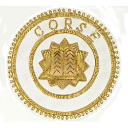 Badge / Macaron GLNF – Grande tenue provinciale – Grand Elémosinaire – Corse – Ricamato a mano