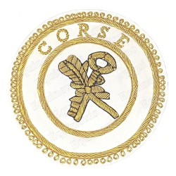 Badge / Macaron GLNF – Grande tenue provinciale – Grand Archiviste – Corse – Ricamato a mano