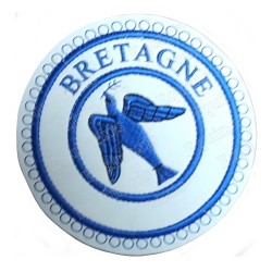 Badge / Macaron GLNF – Petite tenue provinciale – Gran Esperto – Bretagne – Ricamato a macchina