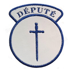 Badge / Macaron GLNF – Petite tenue nationale – Deputato Grand Tuileur – Ricamato a macchina