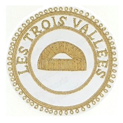 Badge / Macaron GLNF – Grande tenue provinciale – Grand Surintendant – Les Trois Vallées – Ricamato a mano